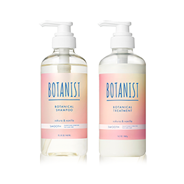 BOTANIST Fragrance Collection サクラとバニラの香り シャンプー・トリートメント スムース 商品イメージ