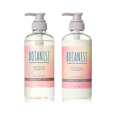 BOTANIST Fragrance Collection サクラとバニラの香り シャンプー・トリートメント ダメージケア 商品イメージ